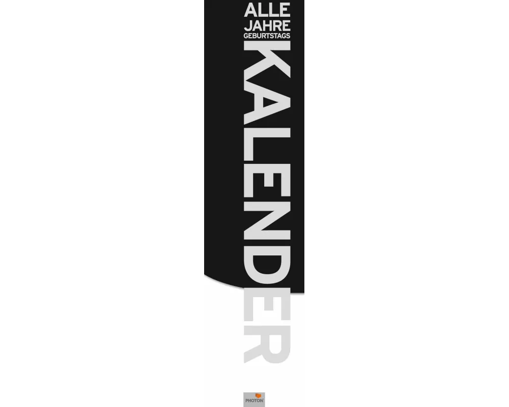 ALLE JAHRE Geburtstagskalender
