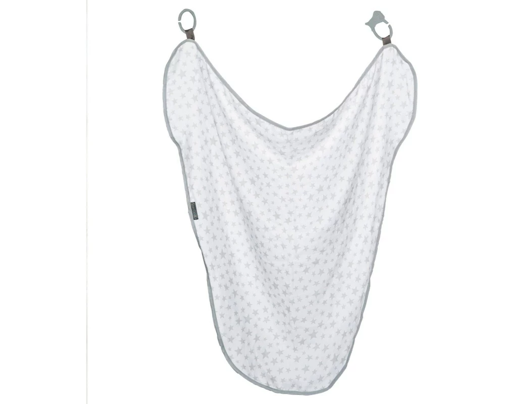 Cheeky Chompers Mulltuch 6in1 Silver Star 91.4 x 91.4 cm Silber