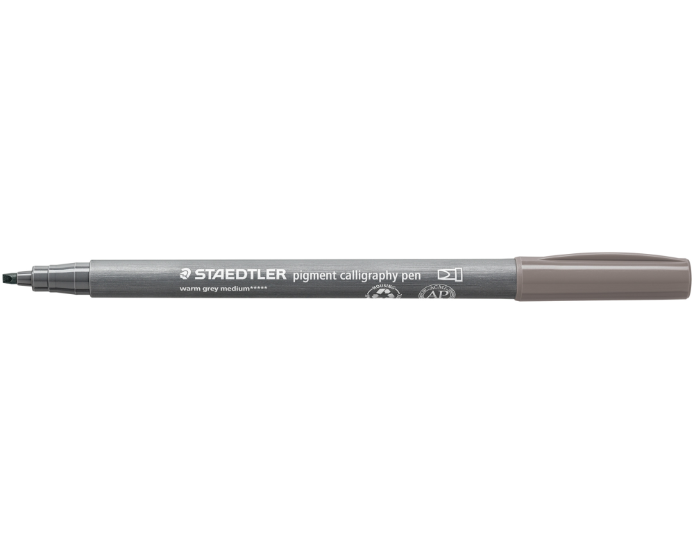 STAEDTLER Fasermaler 2mm 375-84 warmgrau med.,Kalligraphiesp.