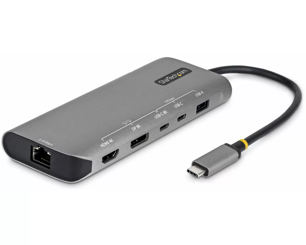 StarTech.com 174B-USB4-MULTIPORT laptop dock/port replicator Kabelgebunden Grau