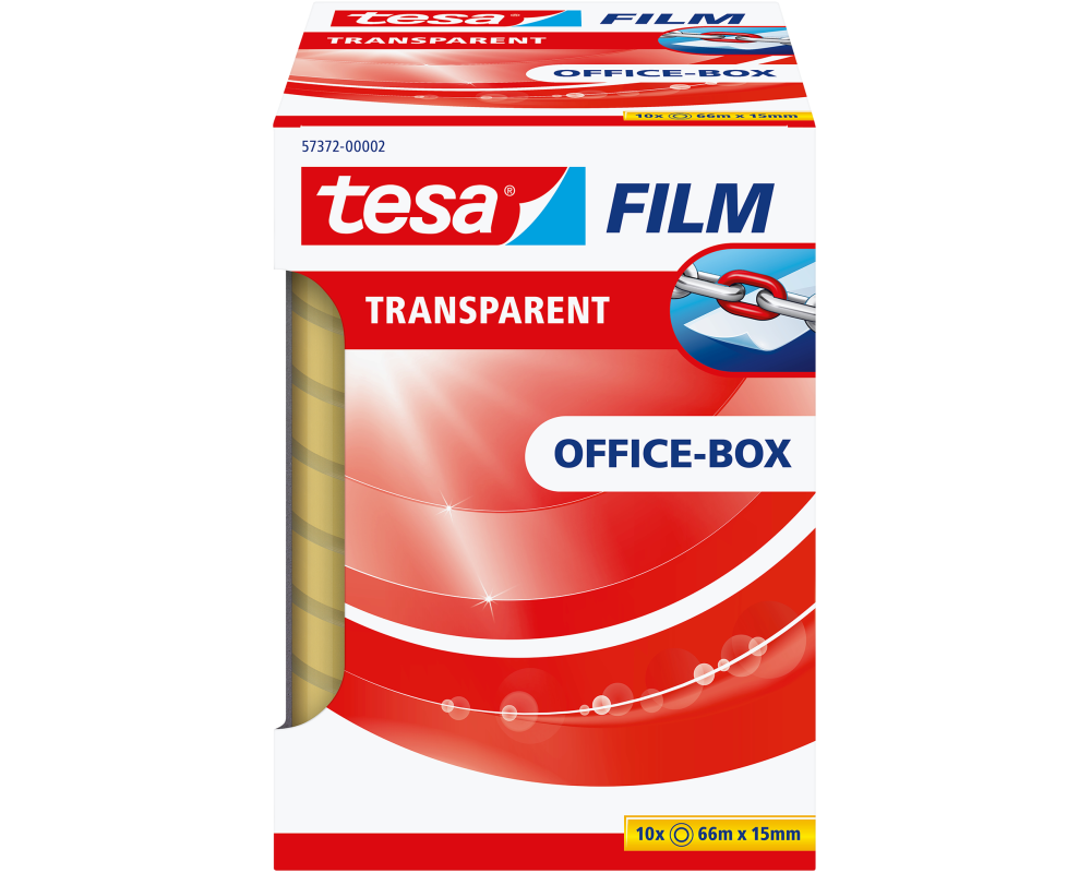 TESA Klebeband transp.Box 66mx15mm 573720000 10 Stk.