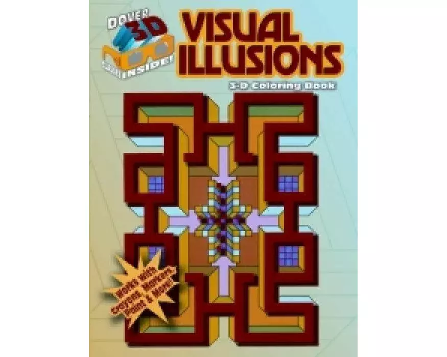 3-D Coloring Book - Visual Illusions