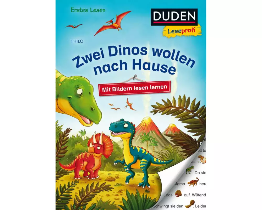 Duden Leseprofi – Mit Bildern lesen lernen: Zwei Dinos wollen nach Hause, Erstes Lesen