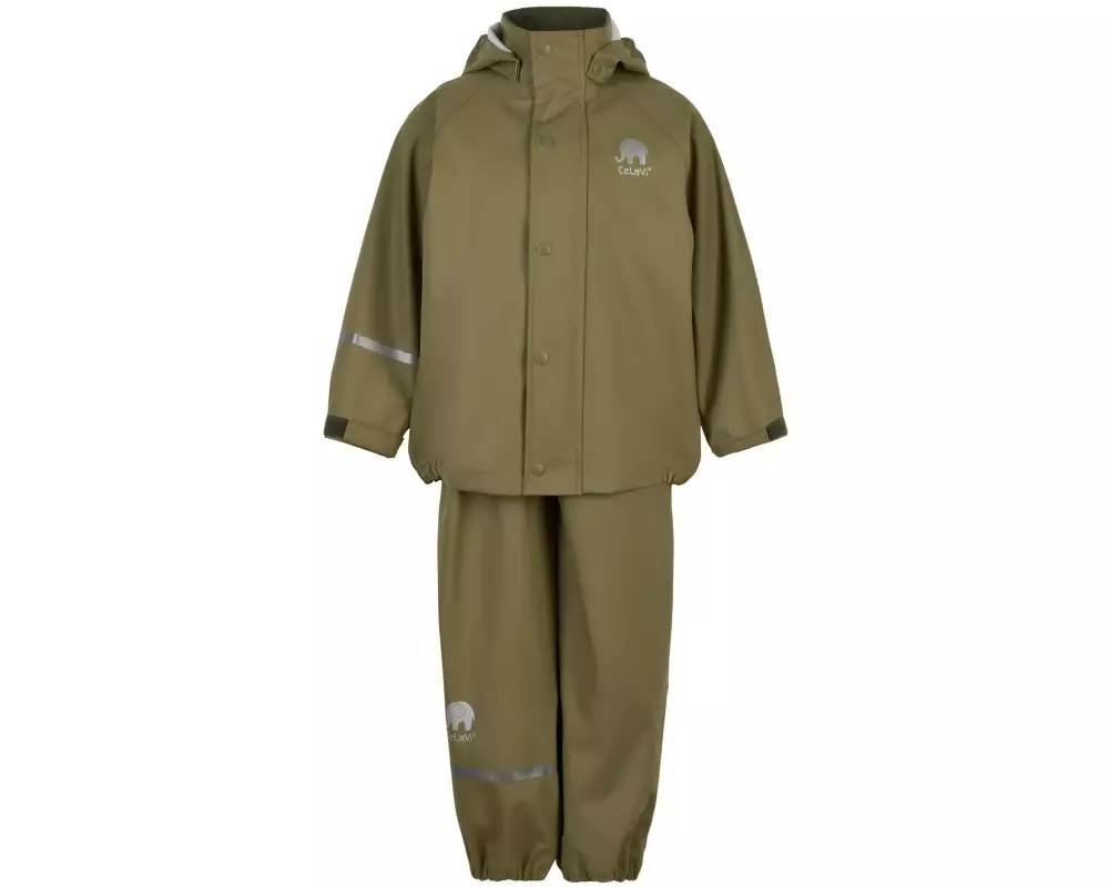 CeLaVi Regenbekleidungsset Khaki Gr. 90