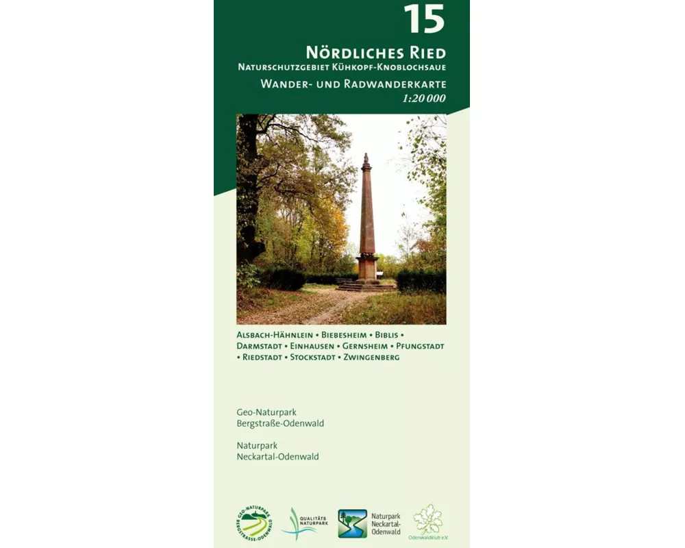 Nördliches Ried - Naturschutzgebiet Kühkopf-Knoblochsaue 1:20.000