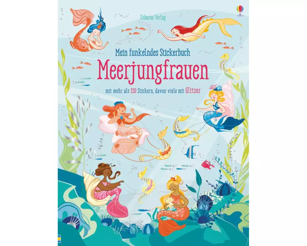 Mein funkelndes Stickerbuch: Meerjungfrauen