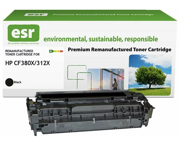 ESR Toner cartridge compatible with HP CF380X black High Capacity remanufactured 4.400 pages