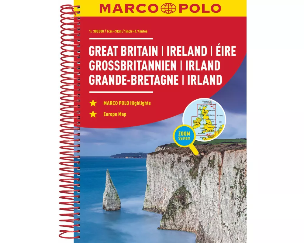 MARCO POLO Reiseatlas Großbritannien, Irland 1:300.000