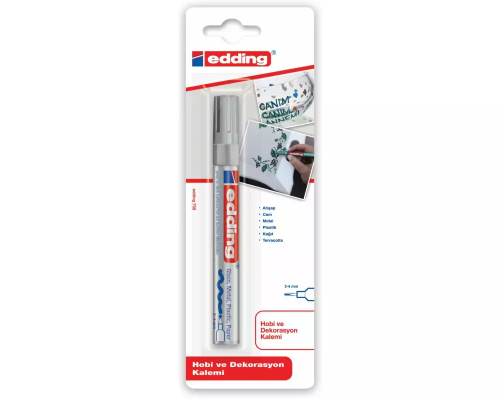 edding Lackmarker 750 Silber