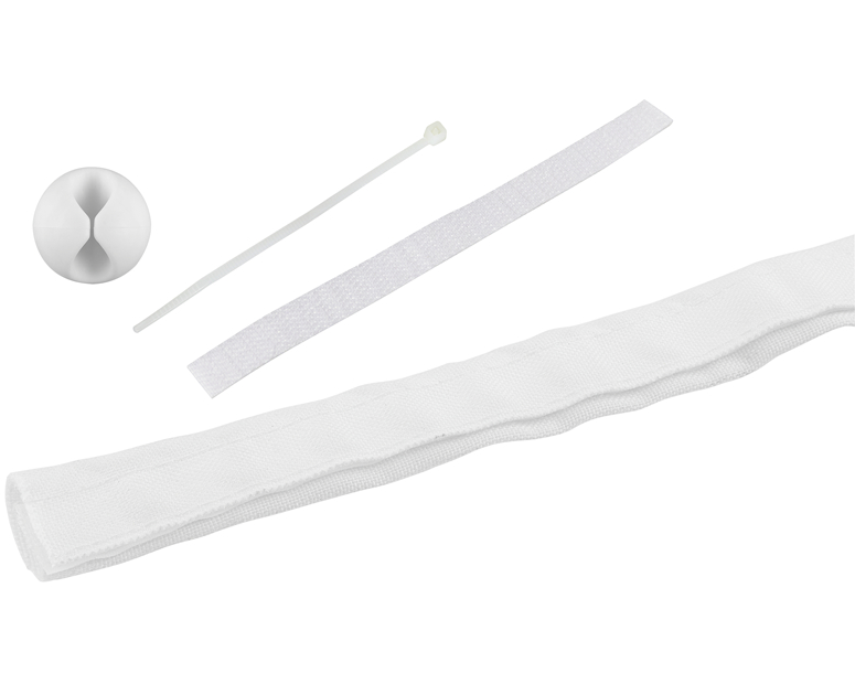 STEFFEN Kabelschlauch Fast Cover 1.8m 06 26420 weiss, Klettverschluss