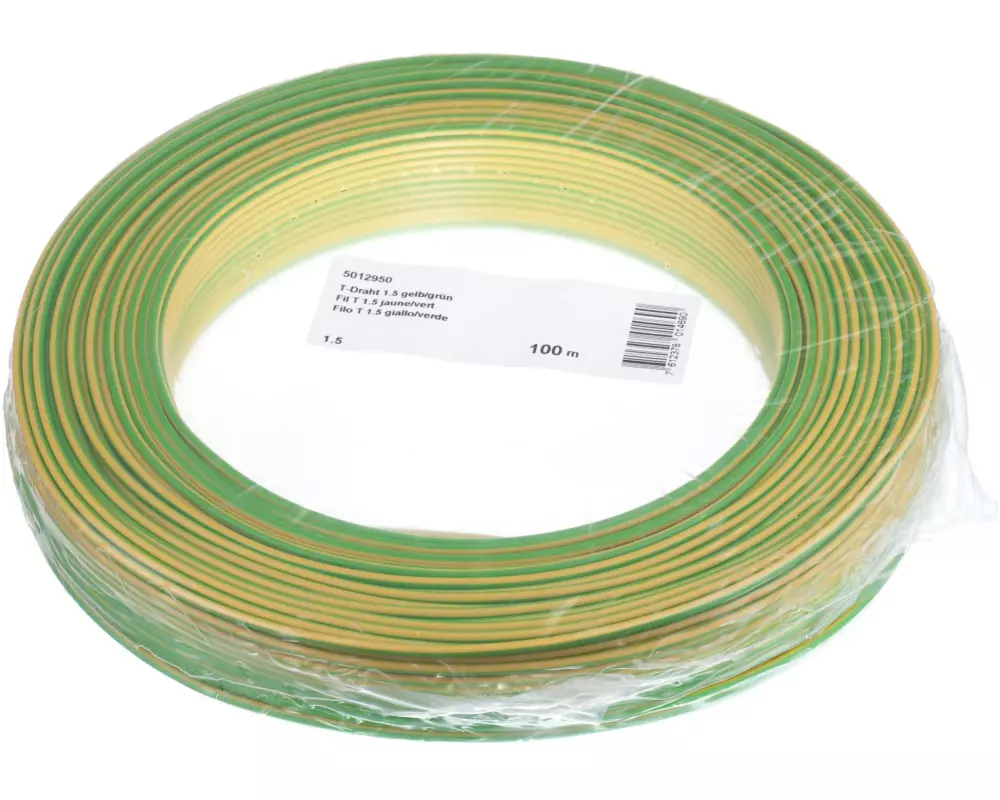 Nexans T-Draht 1.5 mm2 gelb/grün