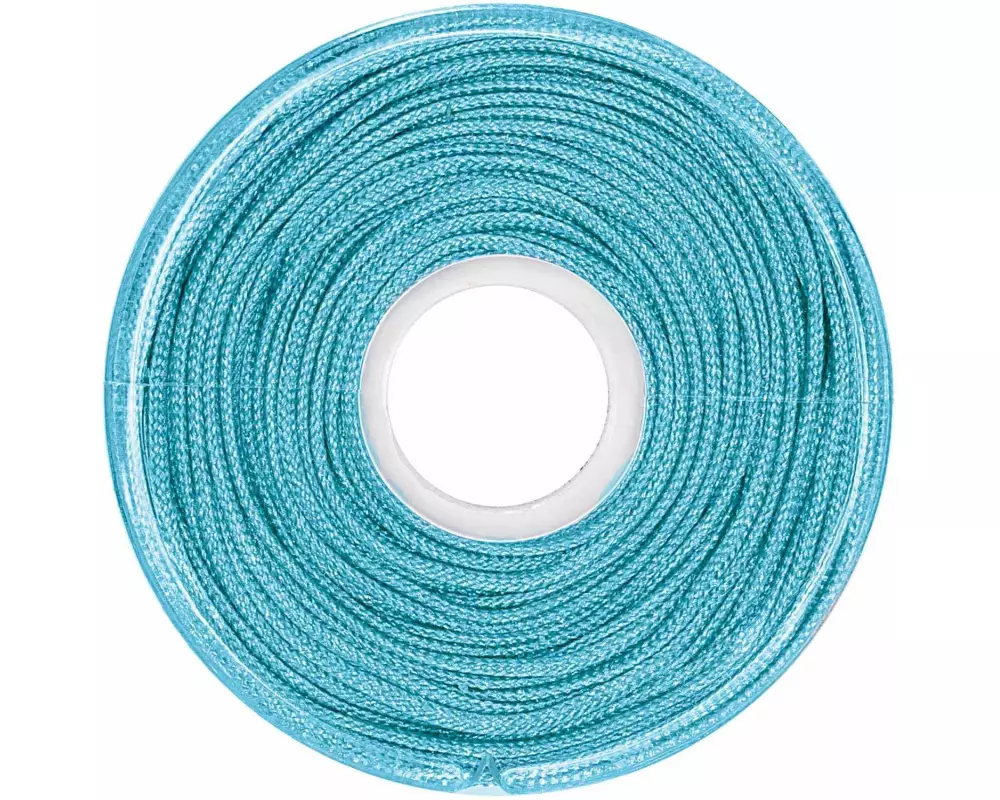 Rico Design Kordelband Makramee 1 mm x 10 m, Türkis