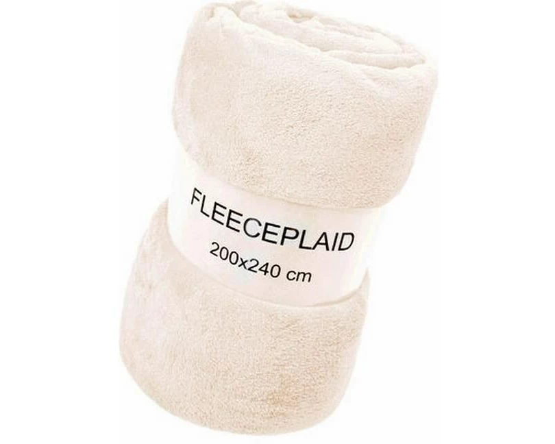 Flair Decke Coral 200 x 240 cm, Wollweiss