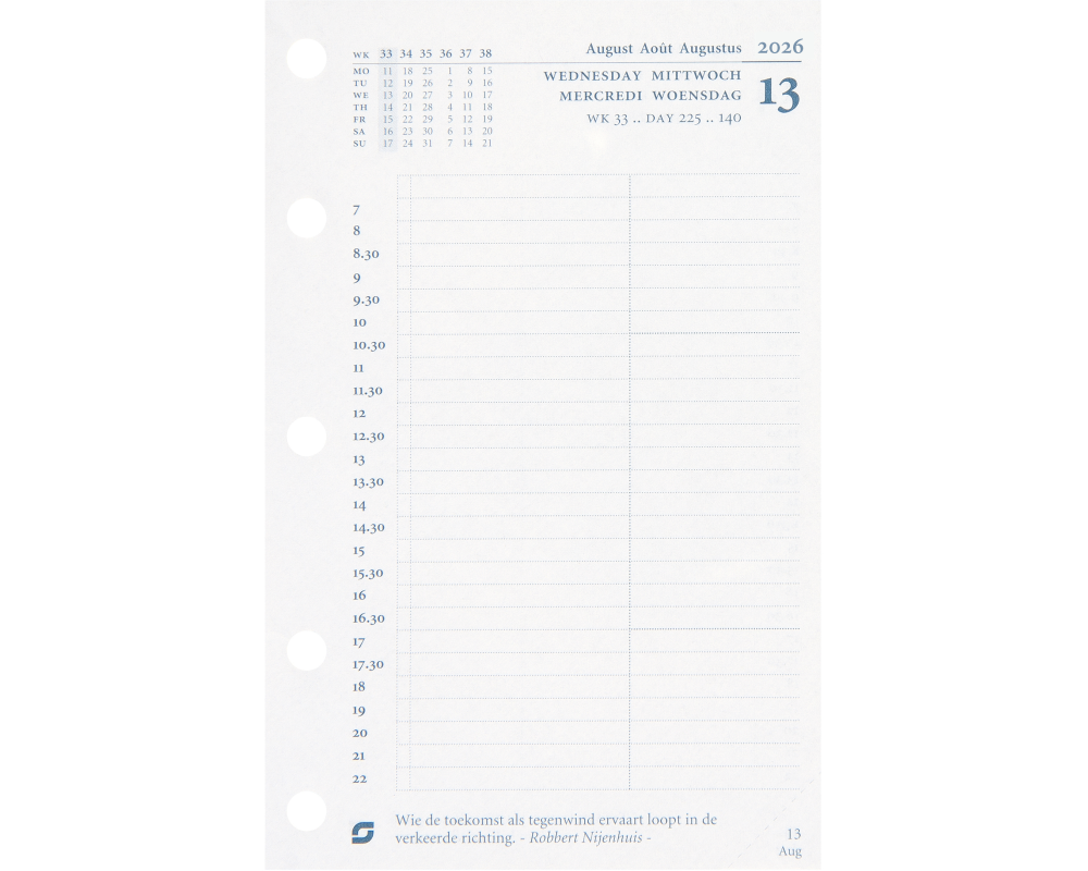 SUCCES Agenda Mini 2026 841209000026U 1T/1S Ersatzkal. 6.7x10.4cm