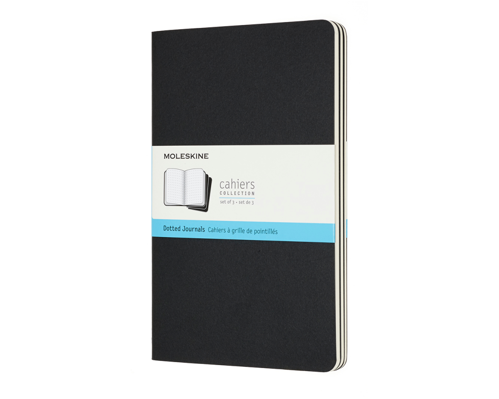 MOLESKINE Notizheft 3x 13x1.4x21cm 719213 gepunktet, schwarz, 80 Seiten