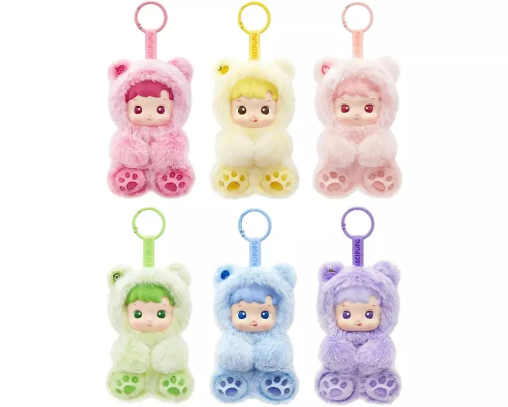 Pop Mart Plüsch-Anhänger Hacipupu Gummy Bear Blind Box