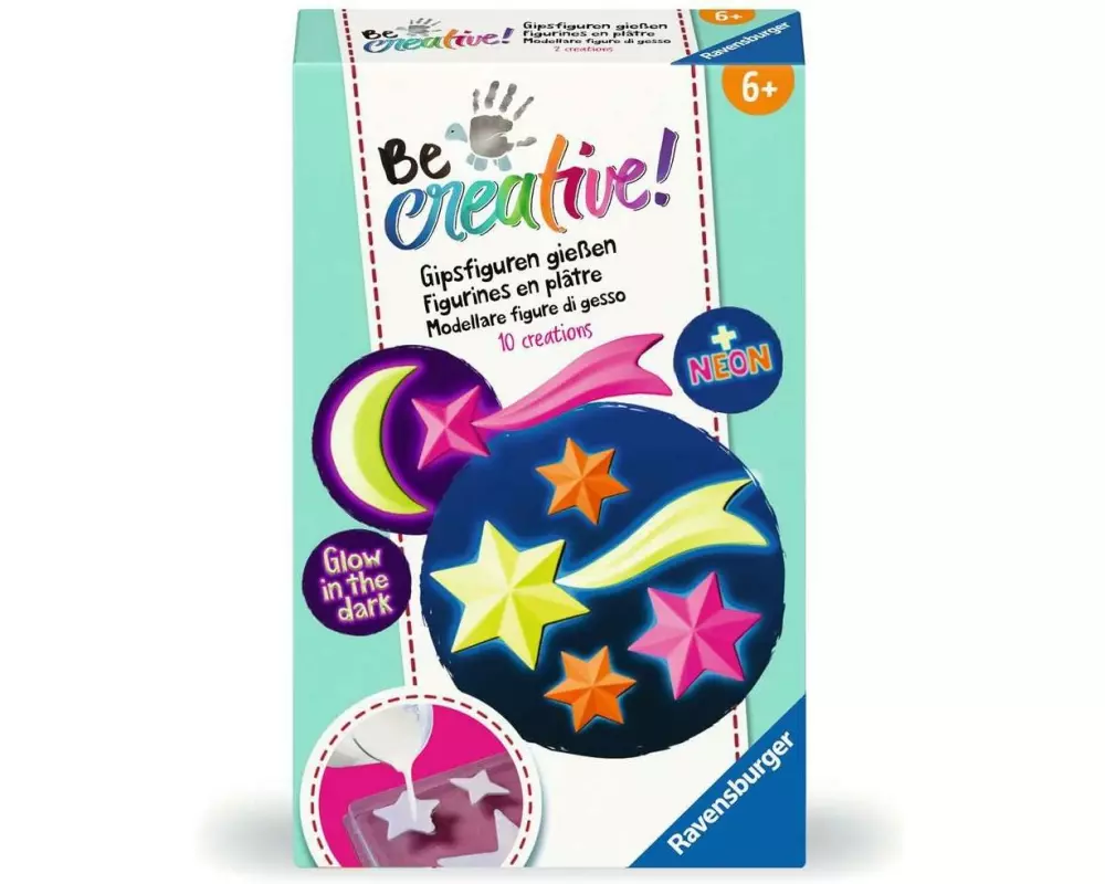 Ravensburger Bastelset BeCreative – Gips Leuchtsterne