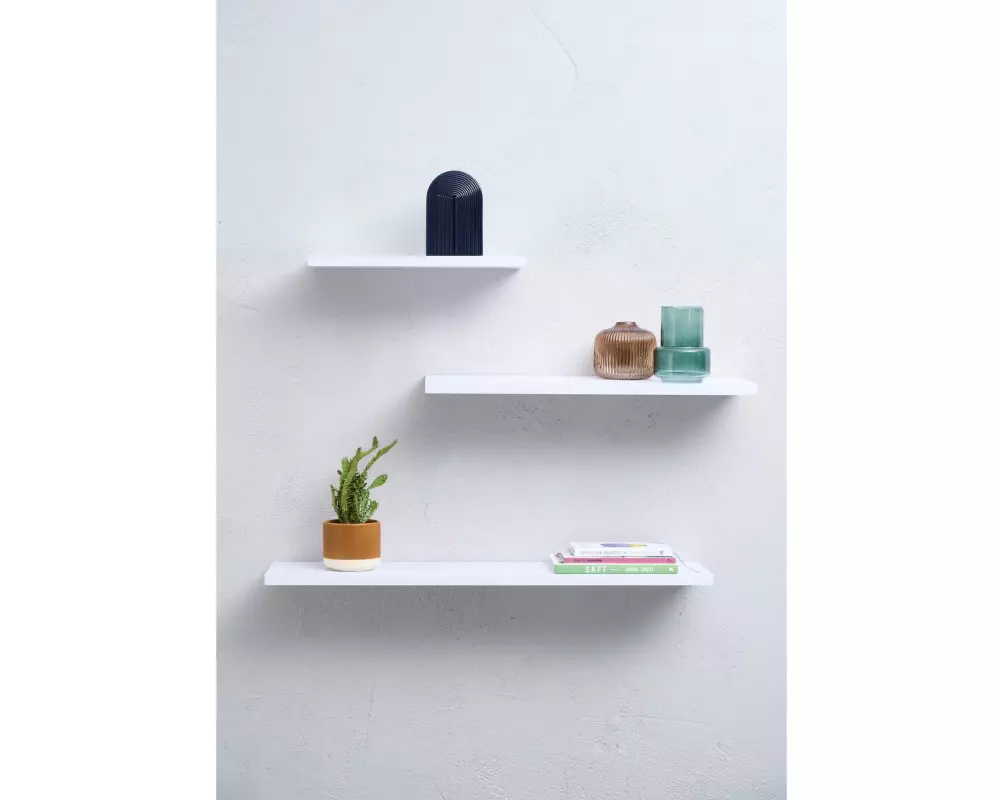 Schou Wandregal Schwebendes Wandregal 58 × 20 × 1.8 cm Weiss