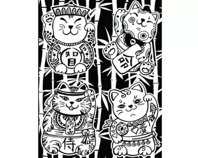 Tataruga Malset Samtbild A4, Maneki-Neko