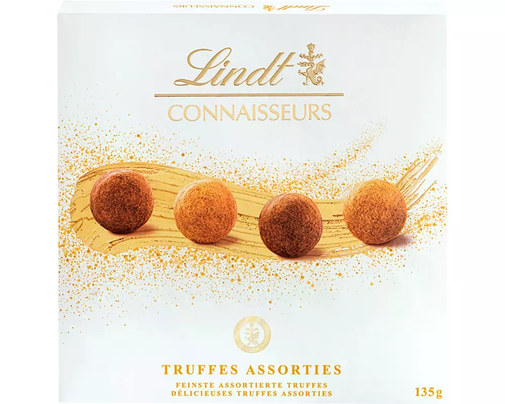 Lindt Schokoladen-Pralinen Connaisseurs Truffes Assortiert 135 g