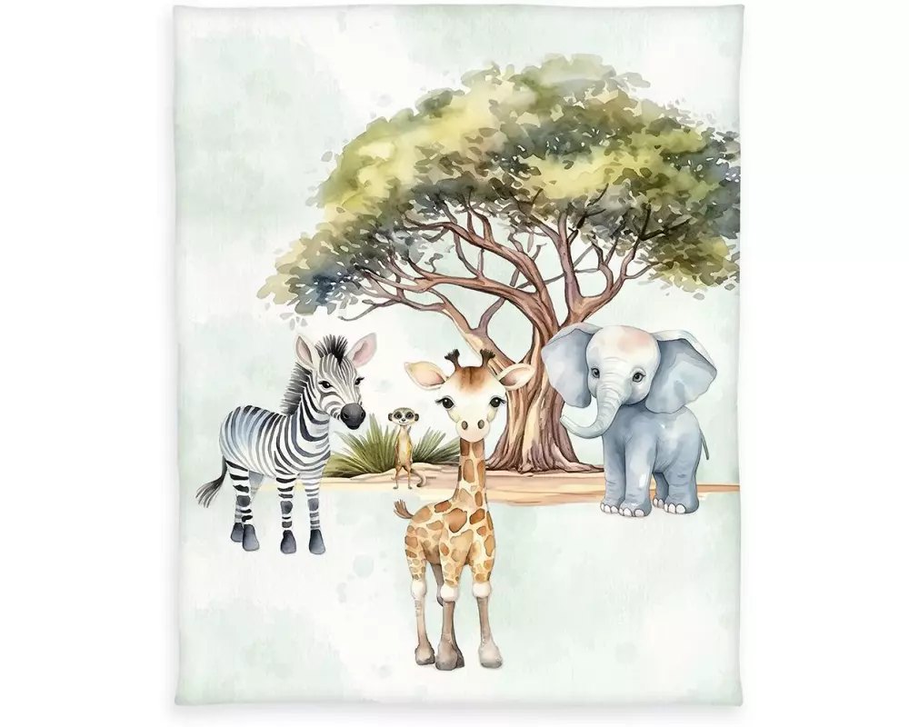 Herding Decke Safari 130 x 160 cm, Mehrfarbig