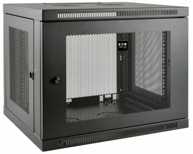 EATON TRIPPLITE SmartRack 9U, Low-Profile, Switch-Depth-Plus, Wall-Mount, Mini Rack Enclosure