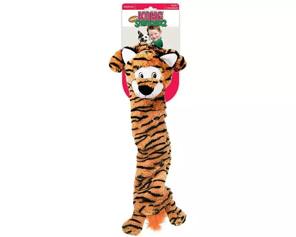 Kong Hunde-Spielzeug Stretchezz Jumbo Tiger X-L