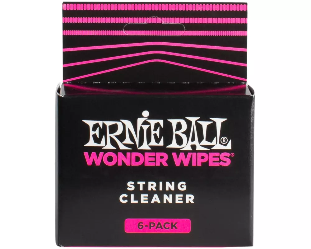 Ernie Ball String Cleaner 4277 Wonder Wipes – 6er Pack