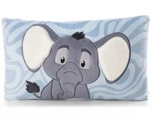 Nici Kissen Elefant El-Flora, Taubenblau