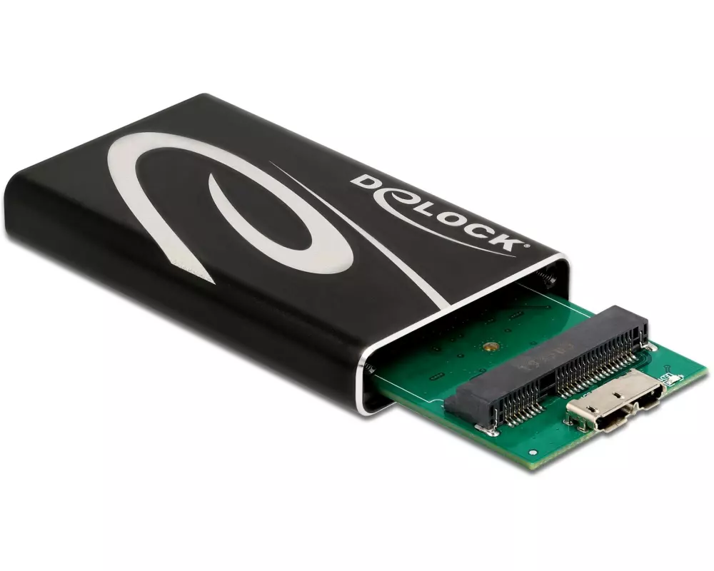 Delock Externes Gehäuse SuperSpeed USB für mSATA