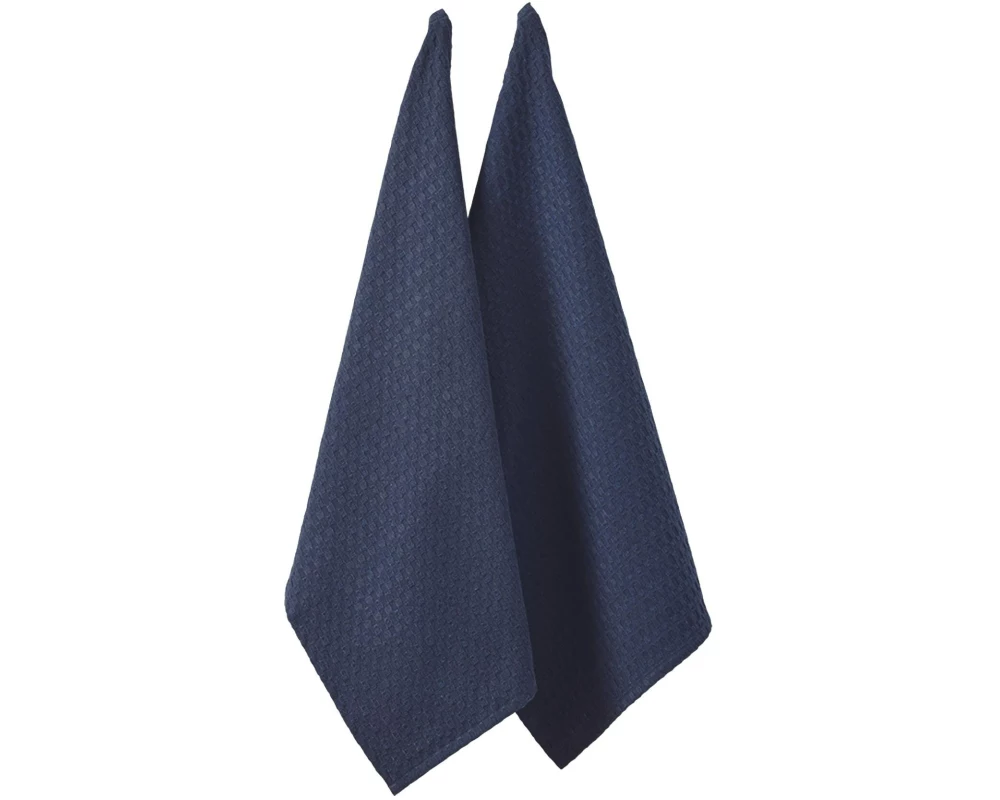 Ladelle Geschirrtuch Eco Recycled 50 x 70 cm, 2 Stück, Navy