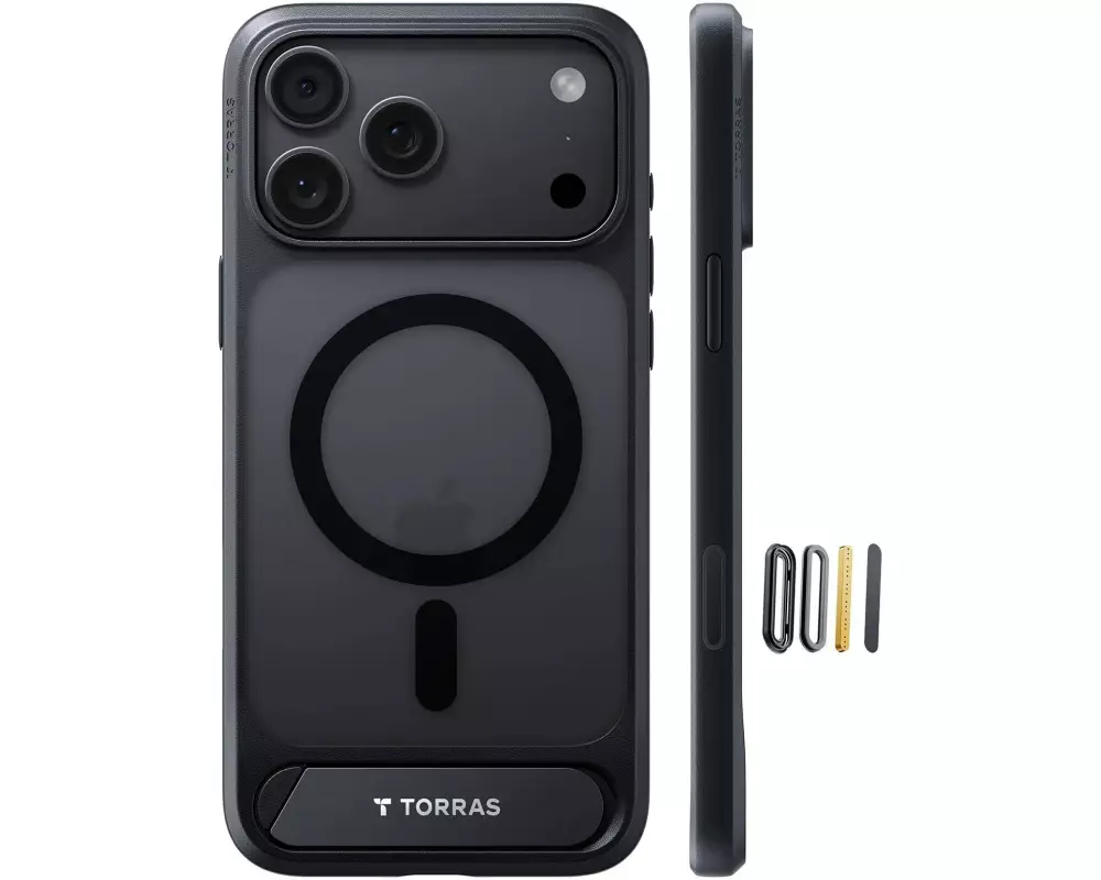 Torras Ostand L1 iPhone 18 Pro Max, Black