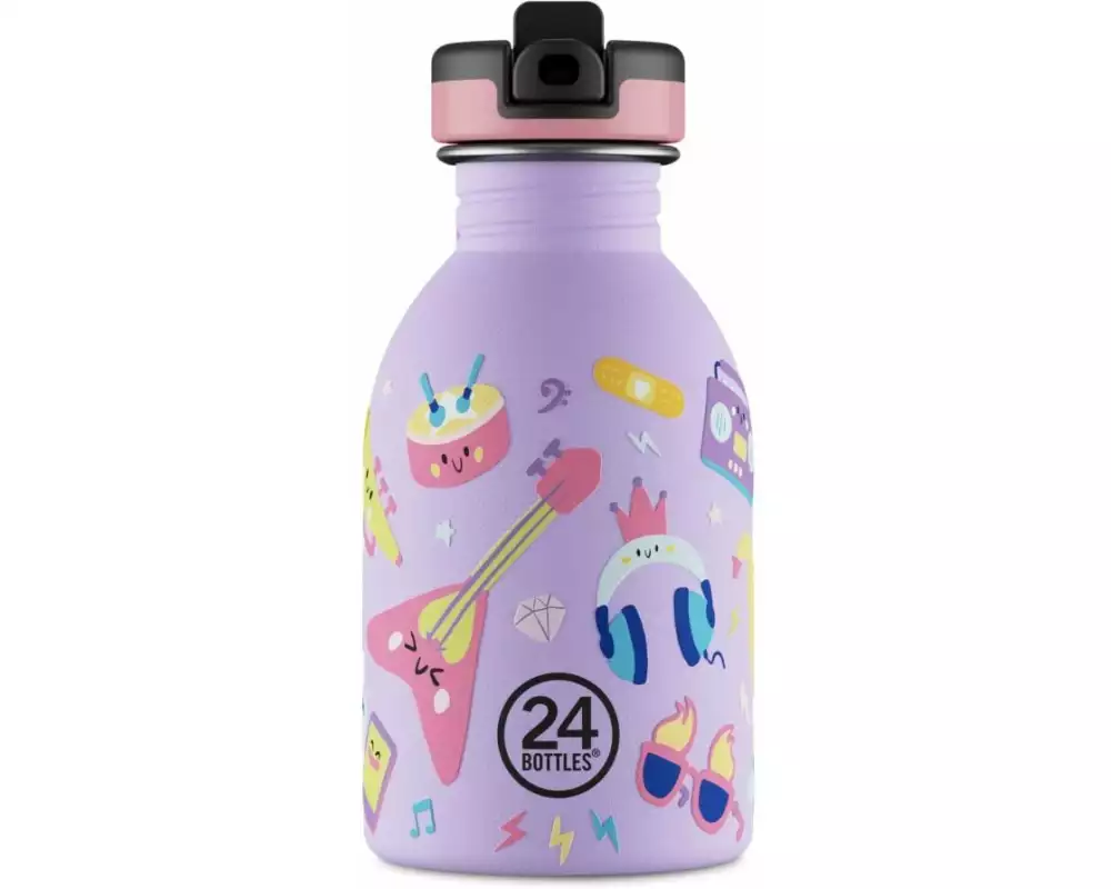 24Bottles Trinkflasche Music Friends, 250 ml, Lila