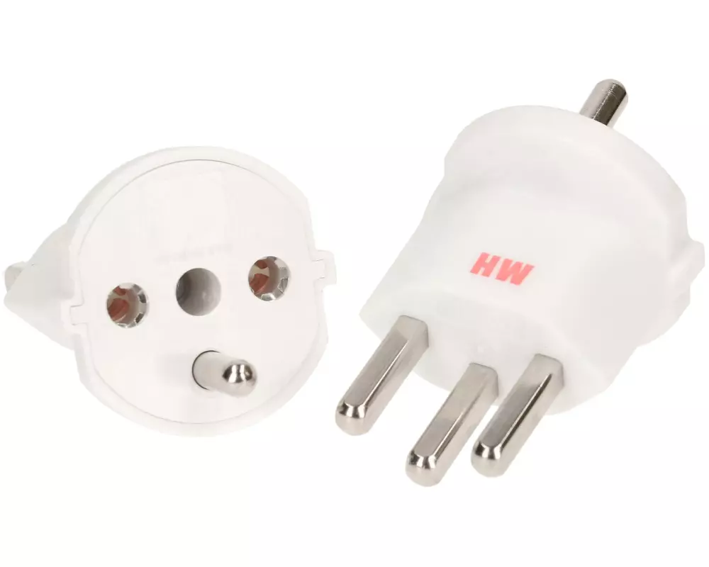 Max Hauri Fixadapter Schuko – Typ 23 Weiss
