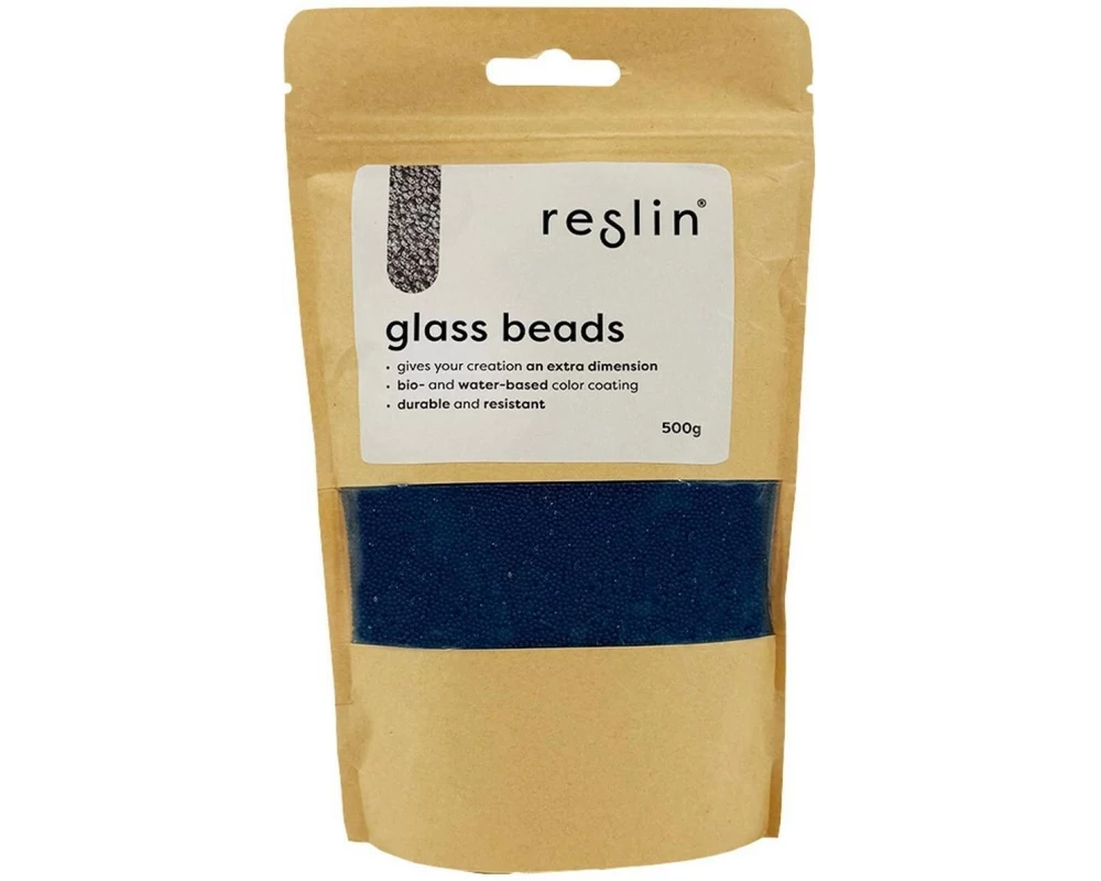 Reslin Glasperlen 500 g Blau