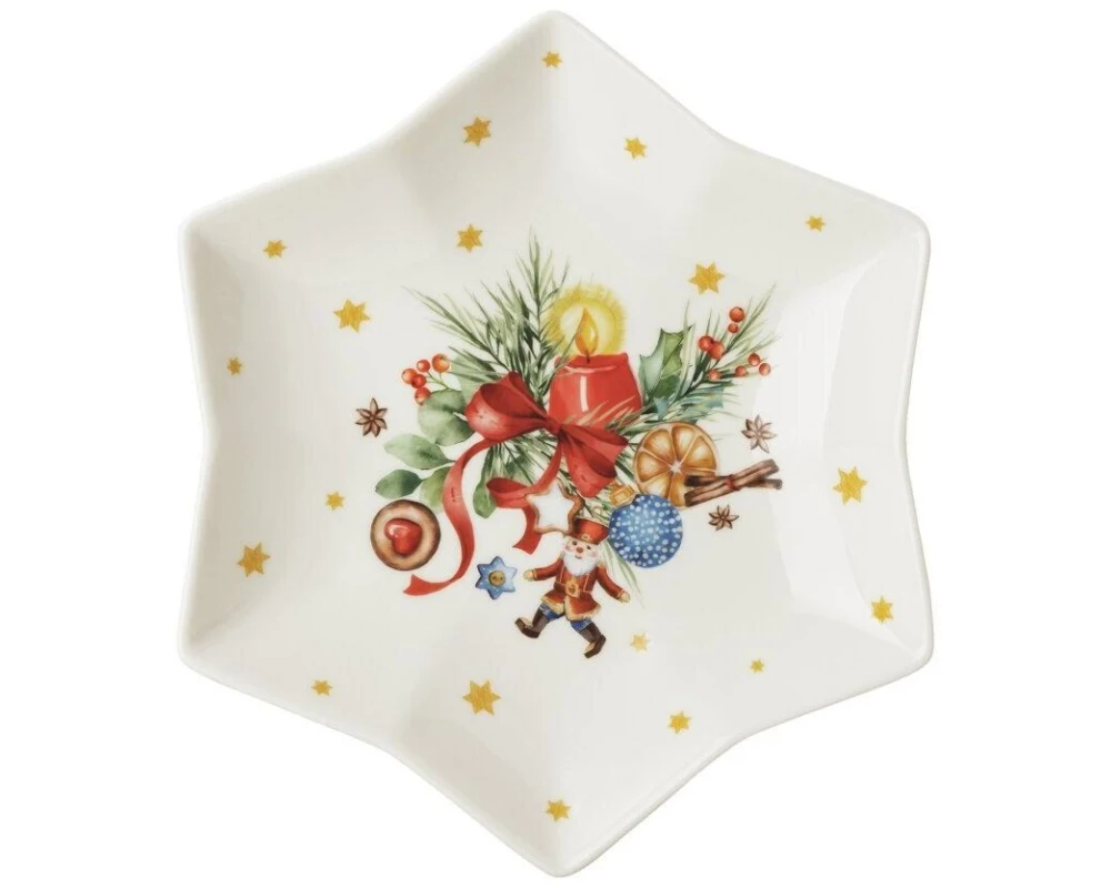 Hutschenreuther Sammelserie Sternschale 2026, Porzellan, 23.6 cm