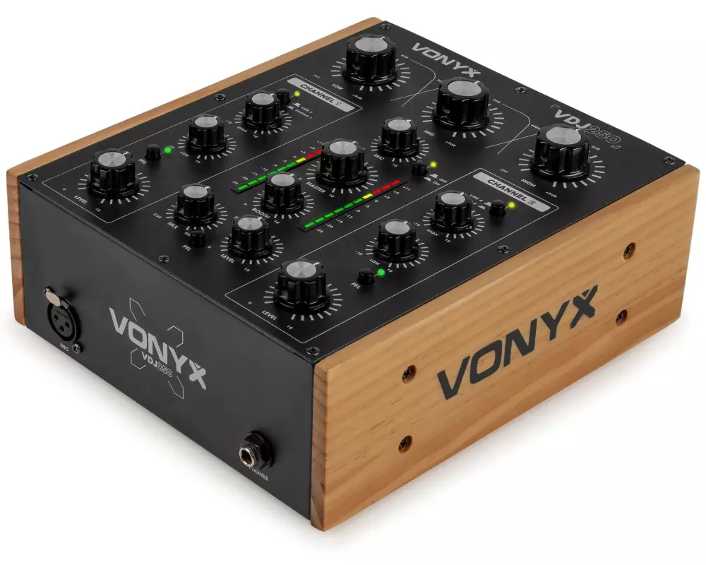 Vonyx VDJ250 2-Kanal Rotary DJ Mixer