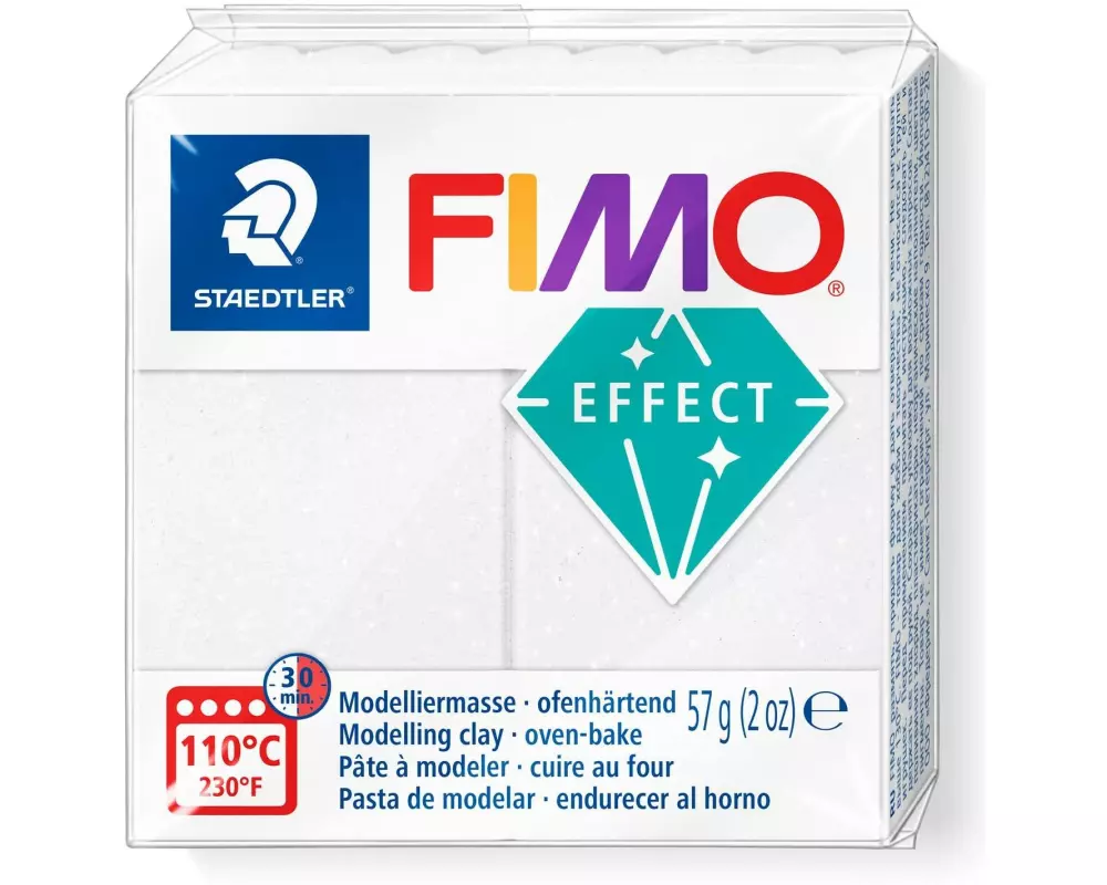 Fimo Modelliermasse Fimo effect 57g Galaxy weiss