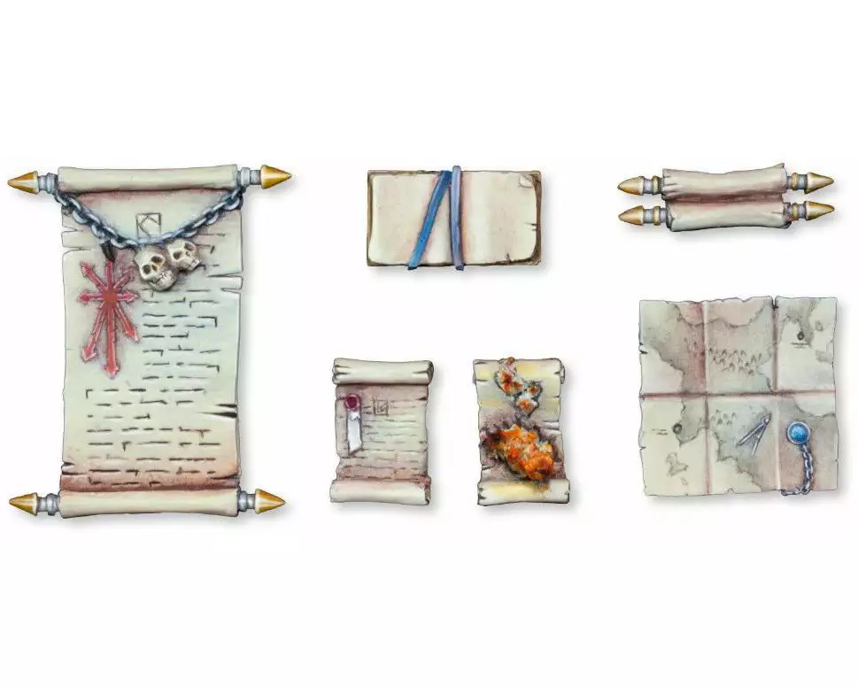 Tabletop Art Zubehör Maps and Scrolls – Set 1 6 Teile