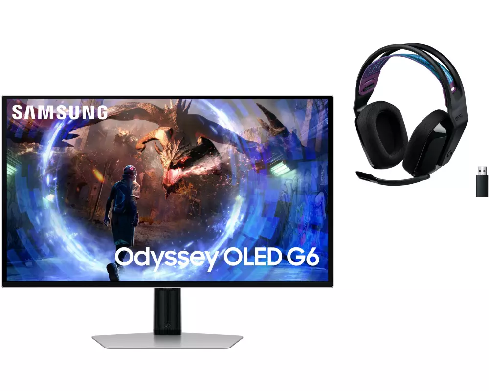 Samsung Monitor Odyssey G6 LS27DG600SUXEN inkl. Gaming Headset
