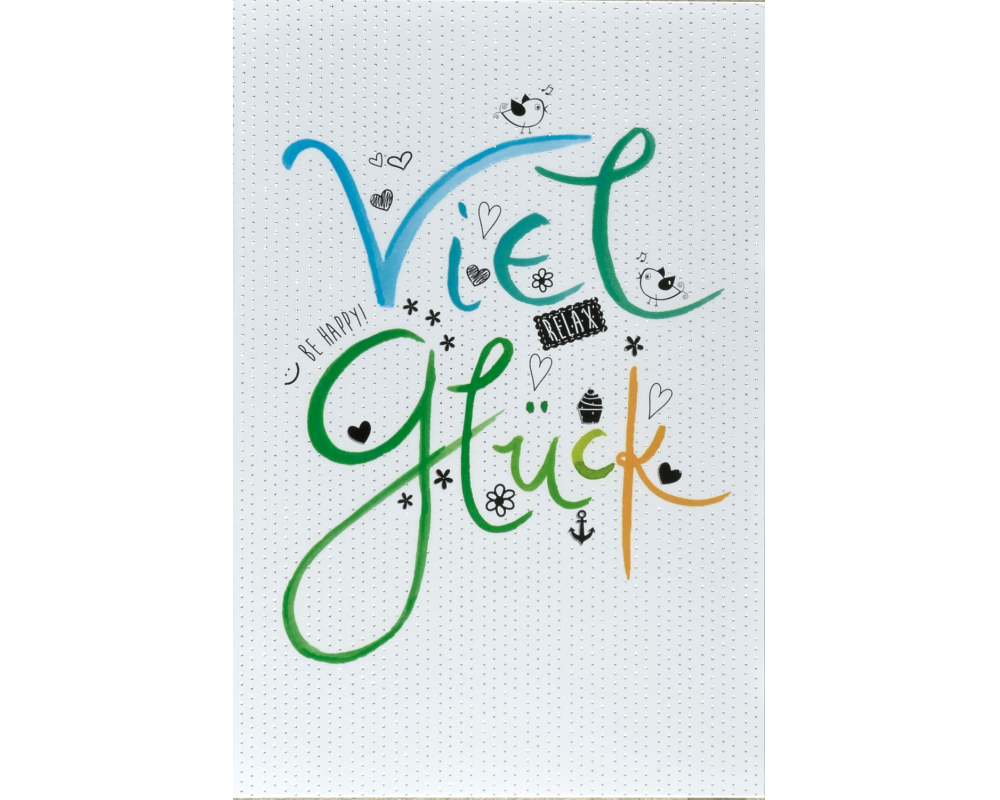 ABC Glückwunschkarte Schrift 1120001000 B6