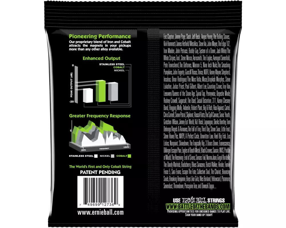 Ernie Ball Basssaiten 2736 Slinky Cobalt – Regular 45-130