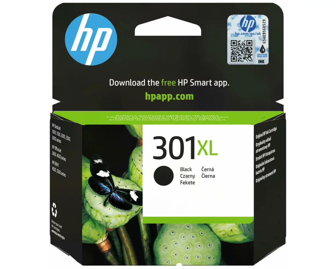 HP 301XL Original Ink Cartridge black 480 Pages