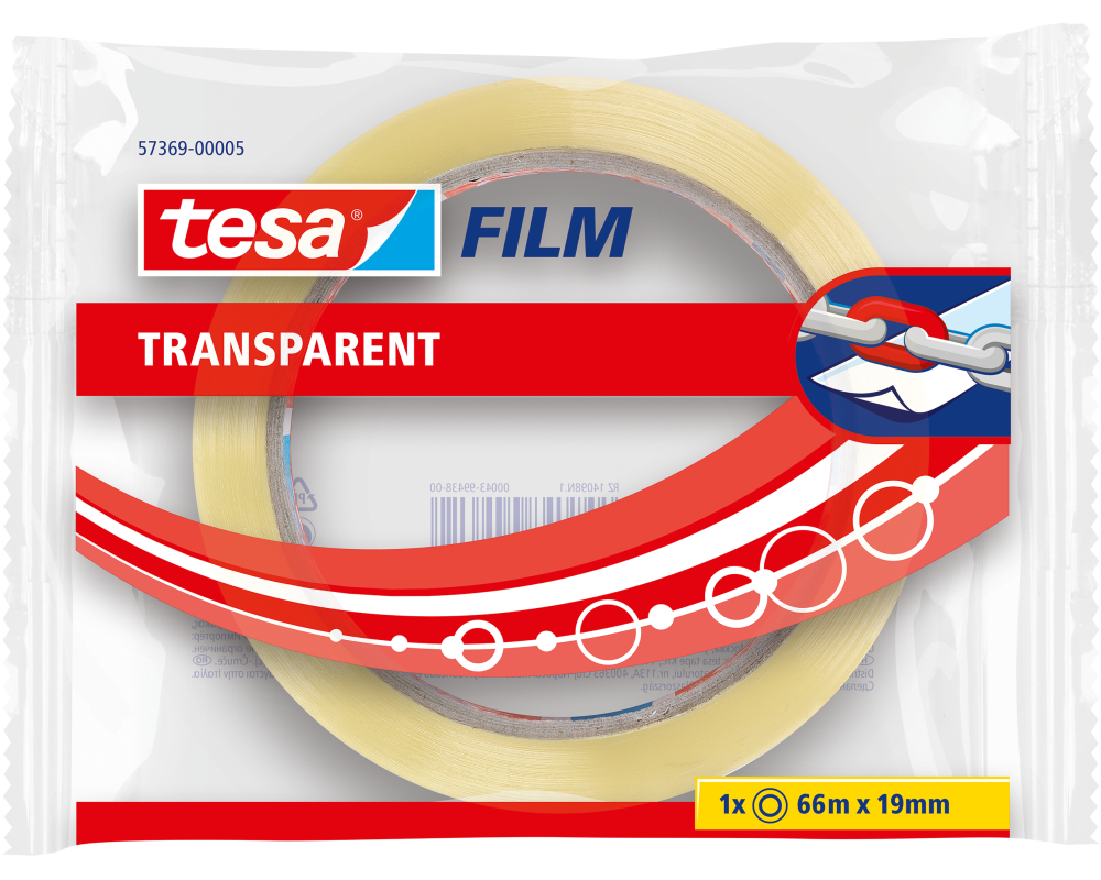 TESA tesafilm Flowpack 66mx19mm 573690000 transparent 1 Rolle