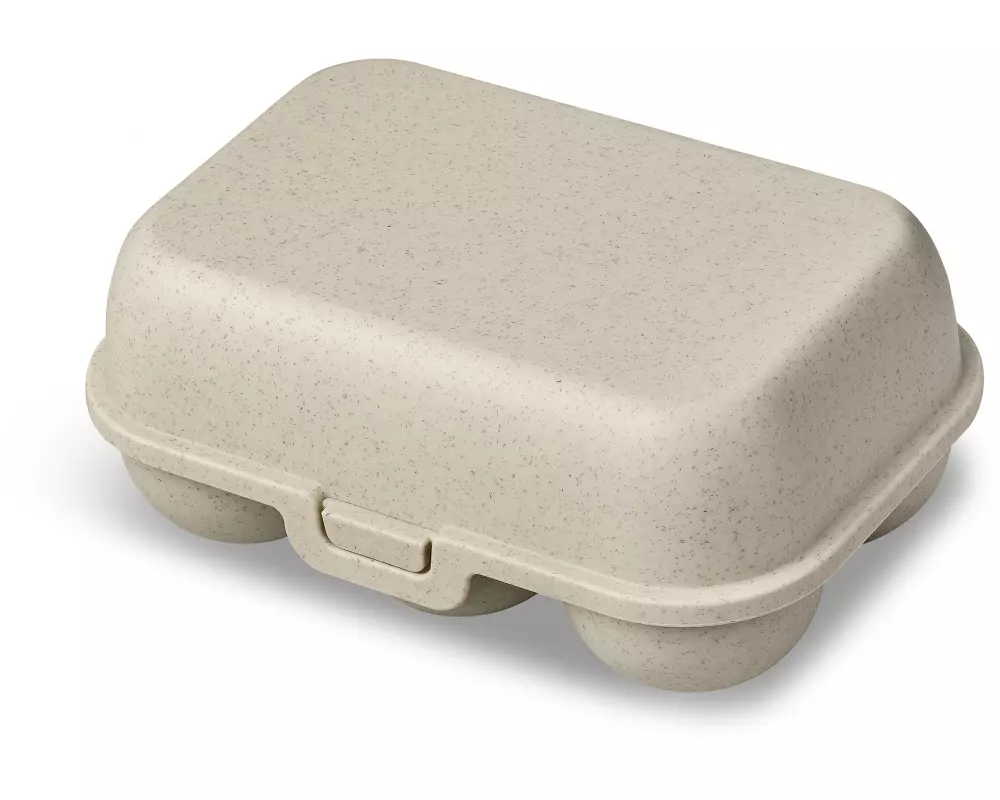 Koziol Eierbox To Go mini 17 cm x 11.8 cm, Sand