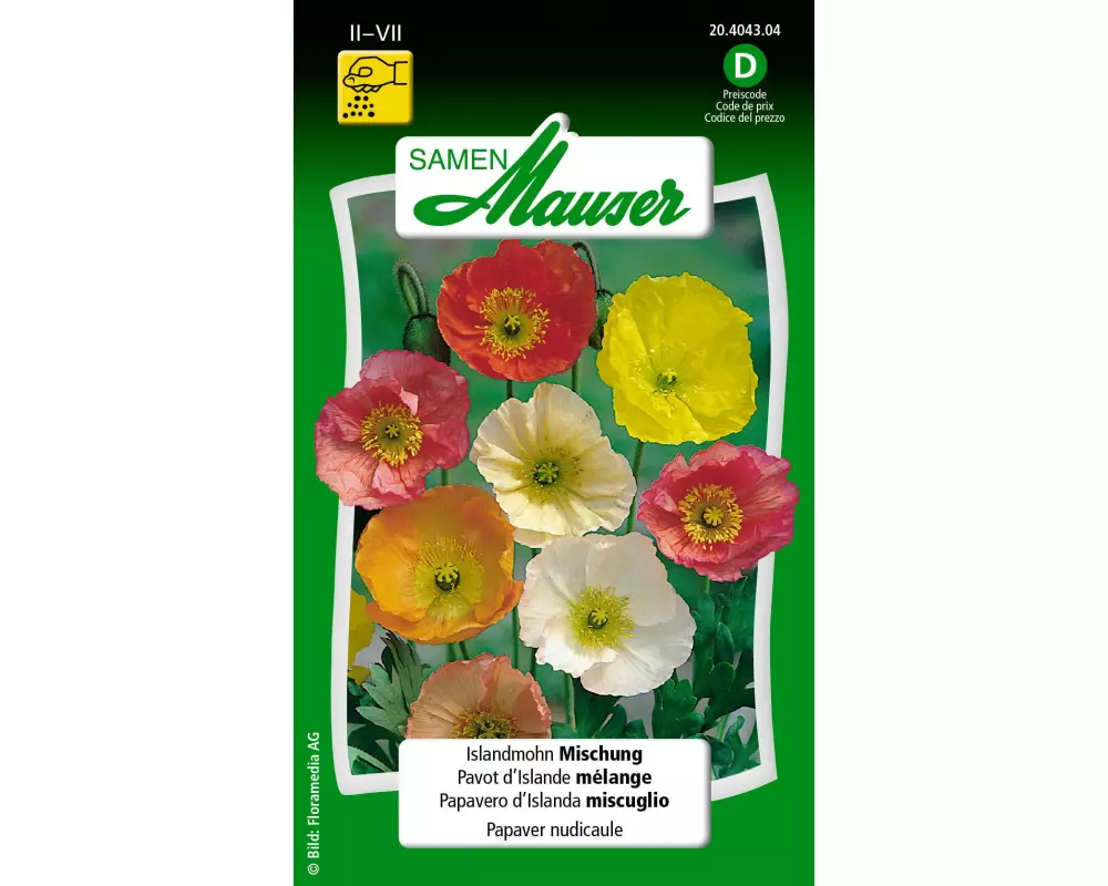 Samen Mauser Saatgut Islandmohn Mischung