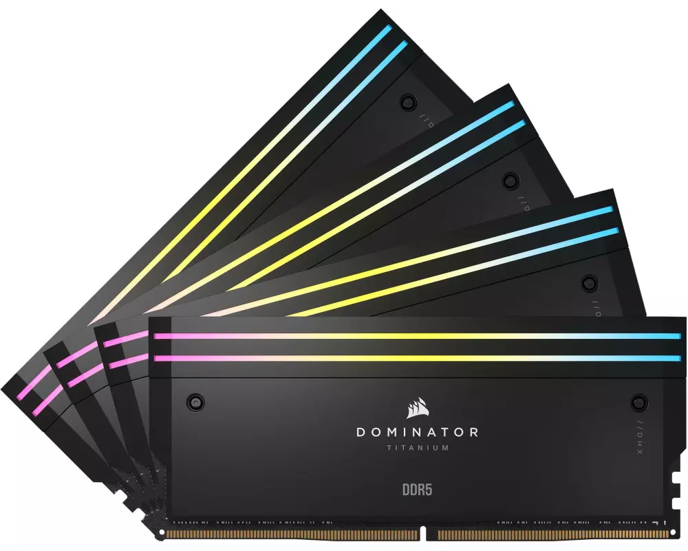 DOMINATOR TITANIUM RGB DDR5 6400MT/s 96GB (4x24GB) Intel XMP Memory
