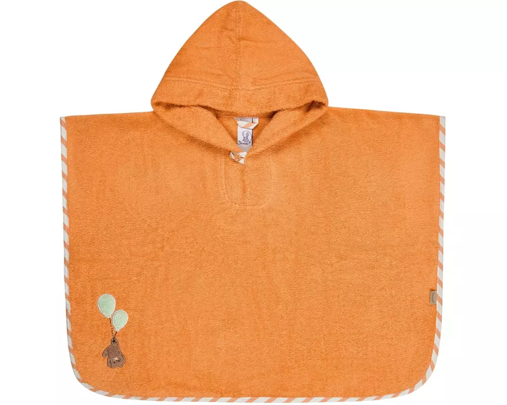 Sterntaler Baby-Poncho Bär Bo Orange