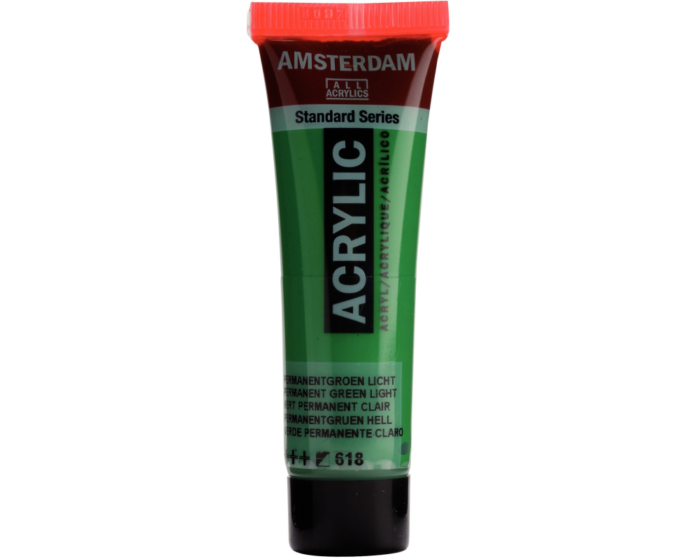 AMSTERDAM Acrylfarbe 20ml 17046180 Permanentgrün Hell 618
