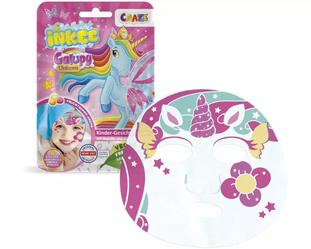 Craze Inkee Gesichtsmaske Galupy Unicorn